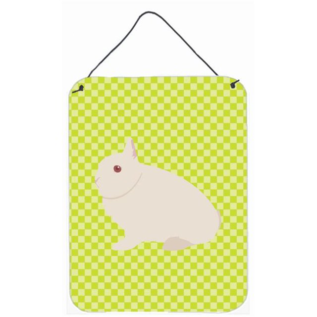 Carolines Treasures BB7790DS1216 Hermelin Rabbit Green Wall or Door Hanging Prints