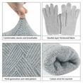 thumbnail image 3 of TERGAYEE Winter gloves for women,Winter Gloves Women Cold Weather,Knit Gloves Winter Warm manipulatescreen Gloves,Thickened Cold Proof for Cold Weather, 3 of 9