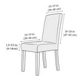 thumbnail image 3 of AIGIA Jacquard Chair Covers for Dining Room 1 Pack Stretch Dining Chair Cover Kitchen Parsons Chair Slipcovers for Home or Party, 3 of 9