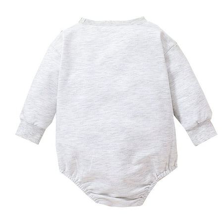 

Qufokar 6 Months Baby Girl Dress Baby Girl Summer Outfits Boys Girls Long Sleeve Winter Romper Tops Cartoon Cow Grey Prints for Babys Clothes