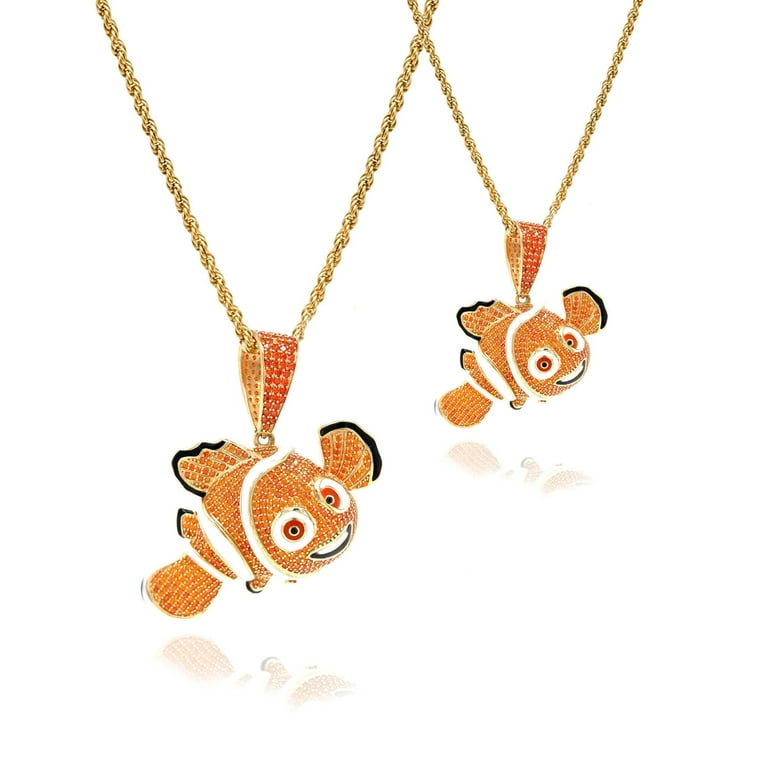 10k Yellow Gold Finding Nemo Pendant