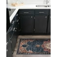 thumbnail image 4 of Unique Loom Utopia Collection Area Rug - Helios (2' x 6' 1" Runner Dark Blue/Beige), 4 of 7