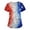 Blue #171, variant on Independence Day Freedom Scrub Shirts V Neck Loose July 4th Scrub Shirts Short Sleeve Tunic Independence Day 2026 Scrub Top Memorial Day Loose Fashion Scrubs with Pockets Navy S
