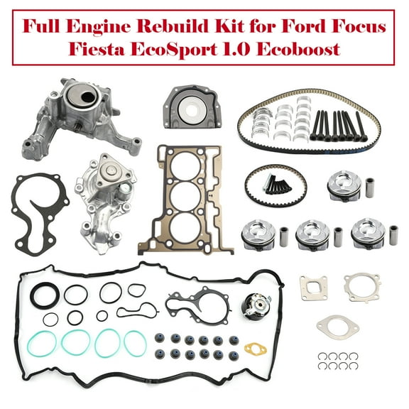 Full Engine Rebuild Kit For Ford Focus Fiesta EcoSport 1.0 Ecoboost