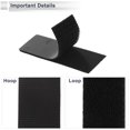 thumbnail image 3 of Unique Bargains 10 Pcs Universal Hook and Loop Tape Adhesive Back Double Sided Sticky-Back 1.18" x 3.94" Black, 3 of 6
