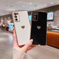 thumbnail image 4 of Compatible with Samsung Galaxy S20 FE Case,Love Heart Pattern Electroplated Design Soft TPU Shockproof Protective Phone Case Full Camera Lens Protection Cover for Samsung Galaxy S20 FE-Black, 4 of 11