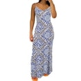 thumbnail image 1 of WRKEKC Beach Dresses for Women Exotic Floral V Neck Spaghetti Strap Open Back Flowy Maxi Lightweight Comfort, 1 of 6
