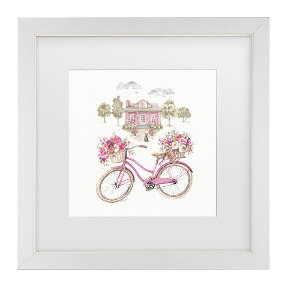 Lisa Audit 'Obviously Pink 16' Matted Framed Art