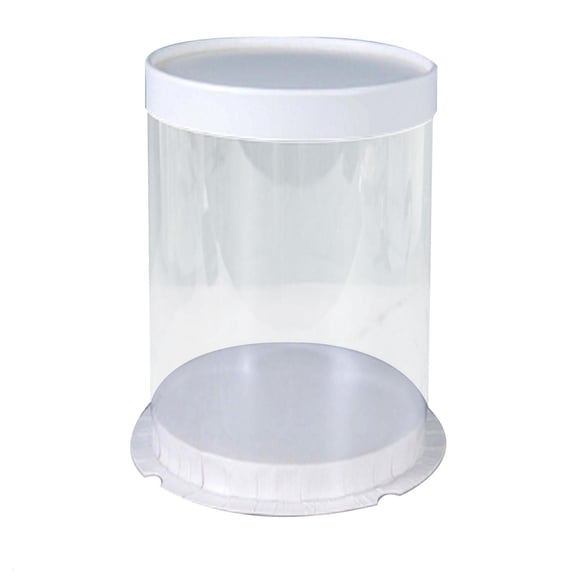 Giaone Transparent Round Gift Box Cake Boxes Birthday Wedding Dessert Wrapping for Case for Home Festival Ceremony Party Packag