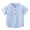 Baby Blue, variant on FLMEI 1-6 Years Little Boys Cotton Shirts Tops Short-Sleeved Tee Shirts Plaid Shirt Button Blouses for Kids Toddler