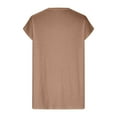 thumbnail image 4 of Fheaev Summer Tops For Women 2024 Women'S Casual Print Short Sleeve V-Neck Top, 4 of 5