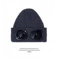 thumbnail image 3 of 2022 016a Cotton Knit Lightweight Goggle Beanie Hat, 3 of 3