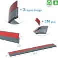thumbnail image 2 of Burletes para puertas yuxing paquete de 2 burletes insonorizados 2' de ancho x 39' de largo gris, 2 of 5