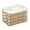 White Four Layer, variant on Shoreew Crisper Box Dumpling Box Transparent Food Grade Timer Thick Anti-break Low Temperature Resistant Airtight Good Seal Refrigerator Bacon Container Meat Keeper Food Storage Organizer