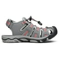 thumbnail image 3 of Dream Pairs Kids Summer Athletic Sandals Boys Girls School Outdoor Sports Sandals Walking Shoes 160912-K LIGHT/GREY/CORAL Size 5T, 3 of 6