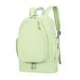 thumbnail image 1 of Mochila de tenis con bolsillo lateral para 3 raquetas, ideal para mujeres y hombres, ideal para gimnasio. verde, 1 of 8