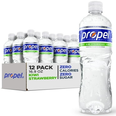 Propel, Kiwi Strawberry, Zero Calorie Sports Drinking Water with Electrolytes and Vitamins C&E, 16.9 Fl Oz (Pack of 12) -