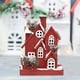 thumbnail image 5 of Casa Edificios de luces LED de Navidad, de mesa en miniatura Casa Figuras de Navidad Decoración para vacaciones, escritorio EstiloA 24x13x33cm Sunnimix Casa de pueblo, 5 of 8