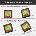 thumbnail image 3 of Digital Angle Finder, Level Angle Finder Digital Angle Gauge 4x90 Degree Range Digital Level Box Angle Gauge with Magnetic Base, 3 of 7