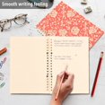 thumbnail image 5 of Haosy Elegant Coral Flower Plant Notebooks 1-subject Journal 60 Sheets A5 College Ruled Paper Detachable Ring 8.3"x5.7", 5 of 8