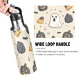thumbnail image 4 of Yayeee 33oz Insulated Water Bottle Double Wall Stainless Steel with Flip Straw Lid, Halloween Black Pumpkins, 4 of 7