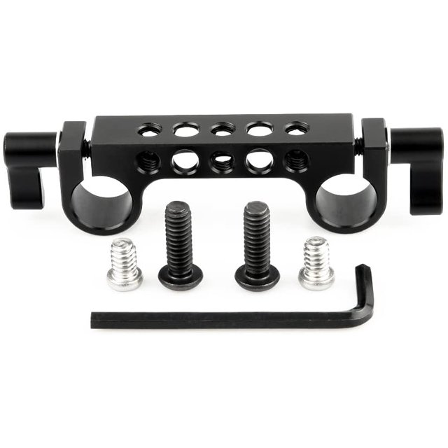 NICEYRIG 15mm Rod Clamp with 1/4''-20 Standard Thread for DSLR Camera Shoulder Rig Cage - 032