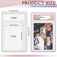 thumbnail image 3 of Estuche Protector de Tarjetas de Comercio Soportes de Tarjetas de BéIsbol Transparentes de AcríLico con Fundas Duras para Tarjetas de PosicióN de Etiqueta (24 Piezas), 3 of 7