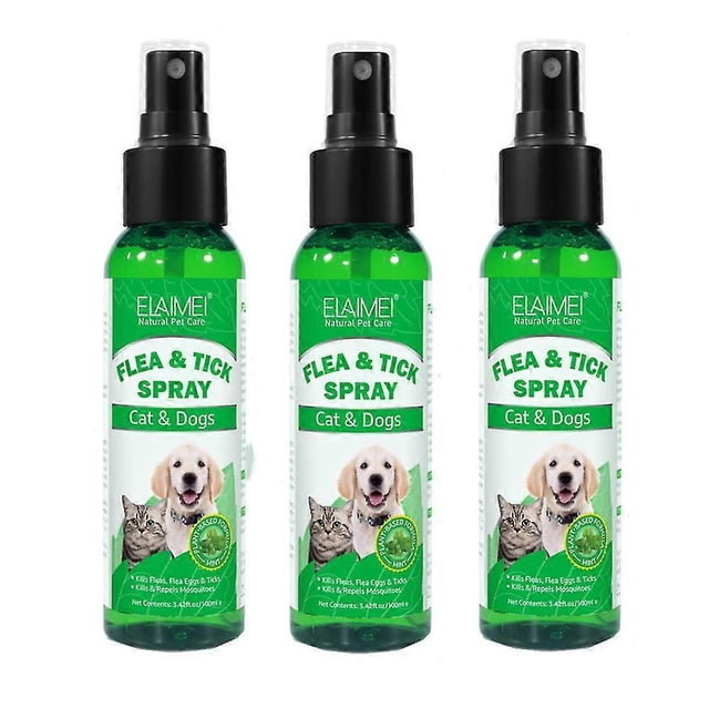 ZHAOCHENG 1-3 piezas de repelente en aerosol para mascotas repelente de insectos 100 ml 3 piezas