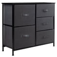 thumbnail image 1 of Comoda Cajonera 5 Cajones Mueble Organizador de Tela Madera gris L, 1 of 8