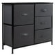 thumbnail image 1 of Comoda Cajonera 5 Cajones Mueble Organizador de Tela Madera gris L, 1 of 8