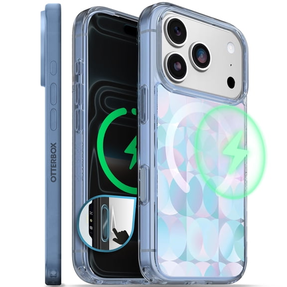 OtterBox iPhone 17 Pro Symmetry MagSafe Case - Ultra-Thin - Raised Edges Protect Camera & Screen - Opal Prism