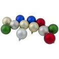 thumbnail image 2 of Northlight 24ct Shatterproof Shiny and Matte Christmas Ball Ornament Set 2.5" - Silver/Green, 2 of 3