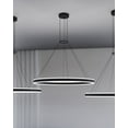 thumbnail image 6 of Sonneman 2305.25 Double Corona 32" Wide Integrated Led Ring Chandelier - Black, 6 of 7