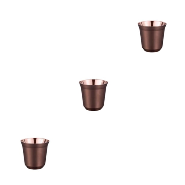 Billuyoard Tazas de café de doble pared, botella apta para lavavajillas, 80ML, té, leche, taza para beber, taza aislante, habitación, Type1 NO1