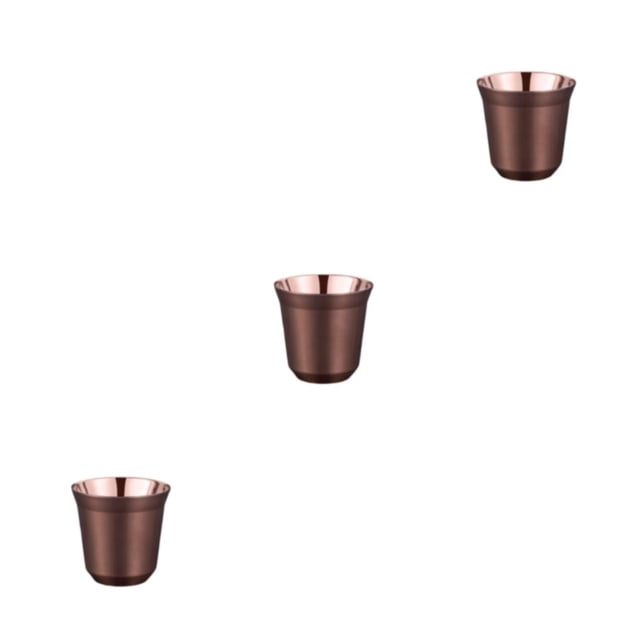 Billuyoard Tazas de café de doble pared, botella apta para lavavajillas, 80ML, té, leche, taza para beber, taza aislante, habitación, Type1 NO1