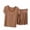 Khaki, variant on Antinious Women Solid Crewneck Short Sleeve Sleep Shirts and Shorts Summer Sleepwear Soft Lightweight Pajamas Outfits