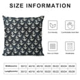 thumbnail image 5 of Nawypu Throw Pillow Covers Case Navy Adventure Blue River Naval Anchor Pattern Water Abstract Cute Nautical Vacation Navigation Square Decorative Cushion Covers for Sofa Bed Home Decoration, 5 of 5
