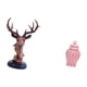 thumbnail image 5 of Figura Decorativa De Cabeza De Ciervo, Estatua De Animal Artesanal, Adorno Decorativo De Resina Para Escritorio. Jarrón De Cerámica Para Jengibre, Jarrón Decorativo De Porcelana Con Tapa,, 5 of 8