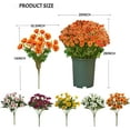 thumbnail image 5 of CLIQKWEN Artificial Fall Flowers Fake Mums,25 Bundles Faux Silk Daisy and Ferns UV Resistant Autumn Planter ,for Home Porch Patio Yard Window Box, 5 of 7