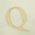 thumbnail image 3 of Package of 1, 16 Inch X 1/2" Thickness Baltic Birch Wood Letter Q in The Times New Roman Font, Thick, Upper Case for Art & Craft Project, Made in USA, 3 of 4