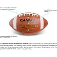 thumbnail image 3 of Cannon Sports Official Size Football - Composite Leather Football with Extra Grip & Durable Construction for All-Weather Play – Regulation Size Ball with Pump (Orange/White, Official), 3 of 10