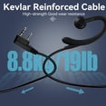 thumbnail image 3 of Auricular Walkie Talkie Retevis con micrófono para RT22 RT68 RT21, 3 of 9