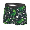thumbnail image 2 of Wukai Dinosaur and Bone Print Men’s Underwear Breathable Boxer Briefs,&nbsp;Moisture Wicking & Breathable-X-Large, 2 of 7