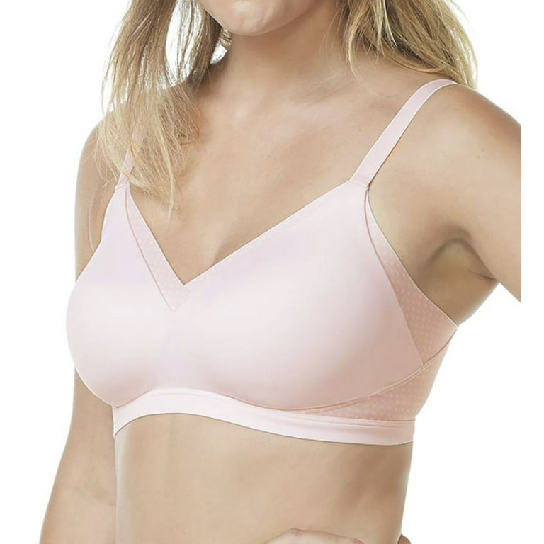 Women's Olga GM3021A No Side Effects Wirefree Contour Bra (Rosewater XL)