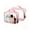 Pink, variant on UNIWELL 2Pack PVC Clear Cosmetic Bags Pink Transparent Waterproof Travel Toiletry Pouch with Handle for Airport Travel