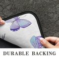 thumbnail image 6 of White Blue Purple Butterfly Pattern Door Rugs,Washable Non Slip Door Mats Indoor,Decorative Door Mats,Entry Mat Indoor for Entrance,Bedroom,Kitchen,Bathroom,30"x17", 6 of 6
