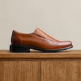 thumbnail image 3 of Mocasines de Vestir para Hombre Bruno Marc Marrón Talla 9.5W, 3 of 9