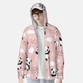 thumbnail image 4 of Kll Panda Flying In The Sky Print Men'S Women’s Upf 50+ Sun Protection Outdoor Hoodie Jacket Long Sleeve Fishing Hiking Performance Shirt- X-Large, 4 of 8