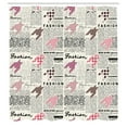 thumbnail image 3 of Ambesonne News Shower Curtain, Fashion Magazine Retro, 69"Wx84"L, Black White Pink, 3 of 5