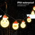 thumbnail image 6 of LINLIN Christmas LED String Decorative Lights, 3M 20 LED Santa Claus Snowman Heads Decoration 2 Modes String Lights Battery Operated Night String Decorative Light for Christmas,Yard, Party, 6 of 6